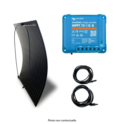 Kit Solaire Véhicule 220W Flexible avec régulateur MPPT SmartSolar
