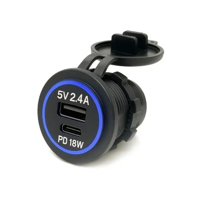 Port USB double 5V mixte (A-C) - Panel Solaire