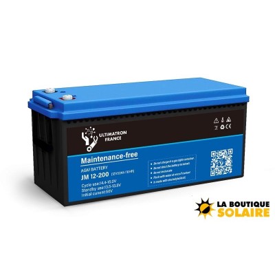 Batterie AGM 12V/200Ah Décharge Lente ULTIMATRON