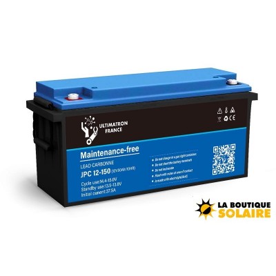 Batterie Plomb Carbone ULTIMATRON 12V/150Ah Décharge Lente