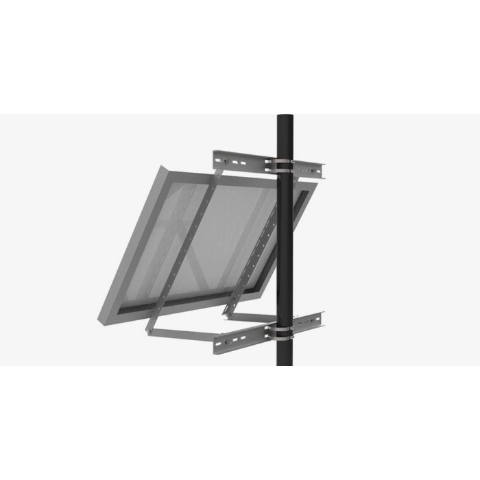 Support Mural Mât TV 18 X 12 Pouces - En Acier, Avec Fixations, Pour Antenne Ou Mât Aérien