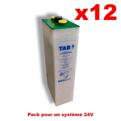 Batterie OPZS Blanche 24V - 1300Ah - La Boutique-Solaire