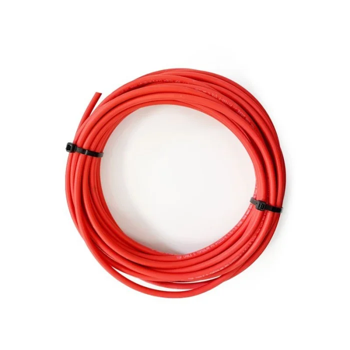 Câble solaire rouge 4 mm² / 6 mm² au mètre