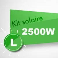 Kits solaires autoconsommation 2500W