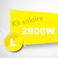 Kits solaires autoconsommation 2800W