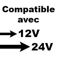 Fusible compatible avec système 12v, 24v