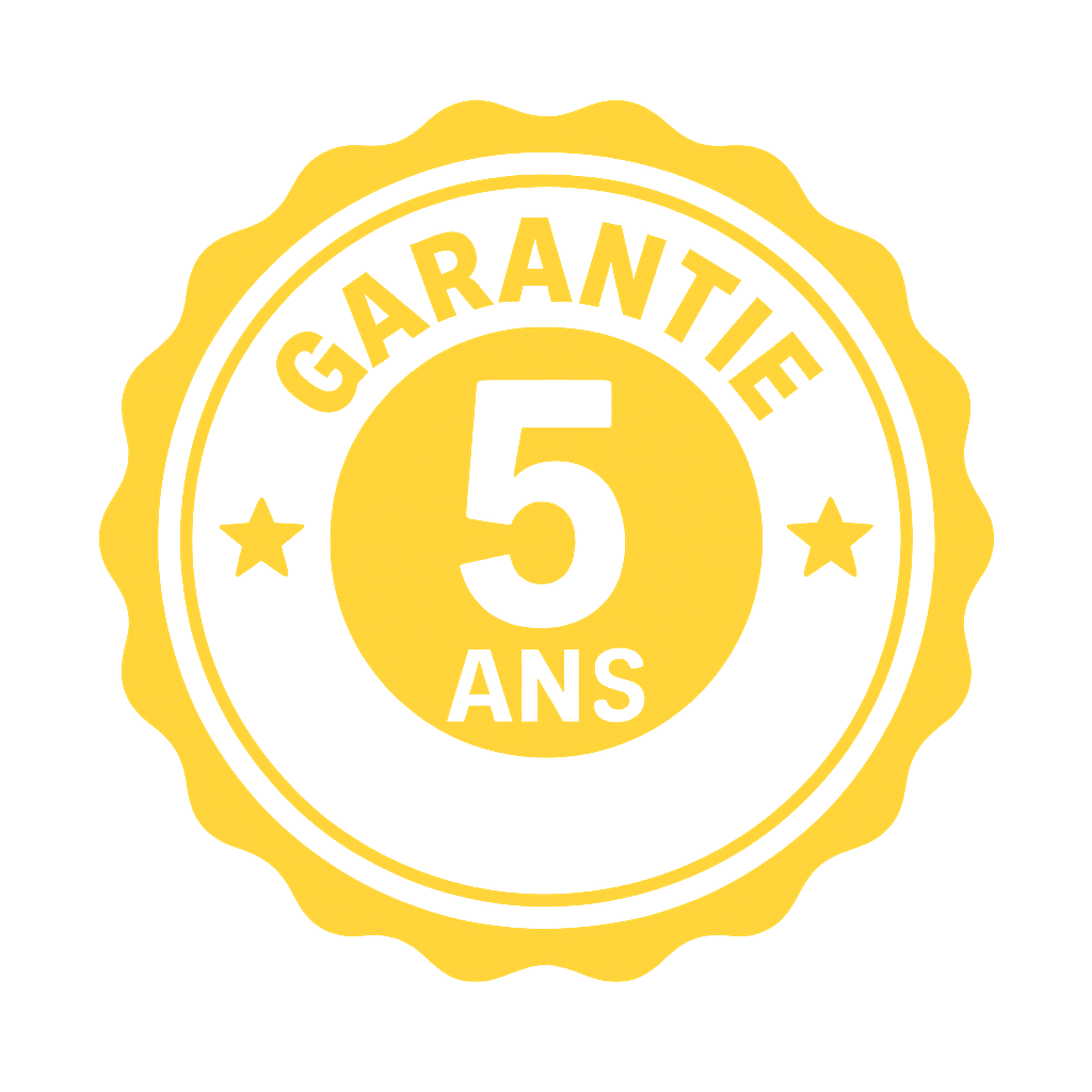 badge de garantie 5 ans